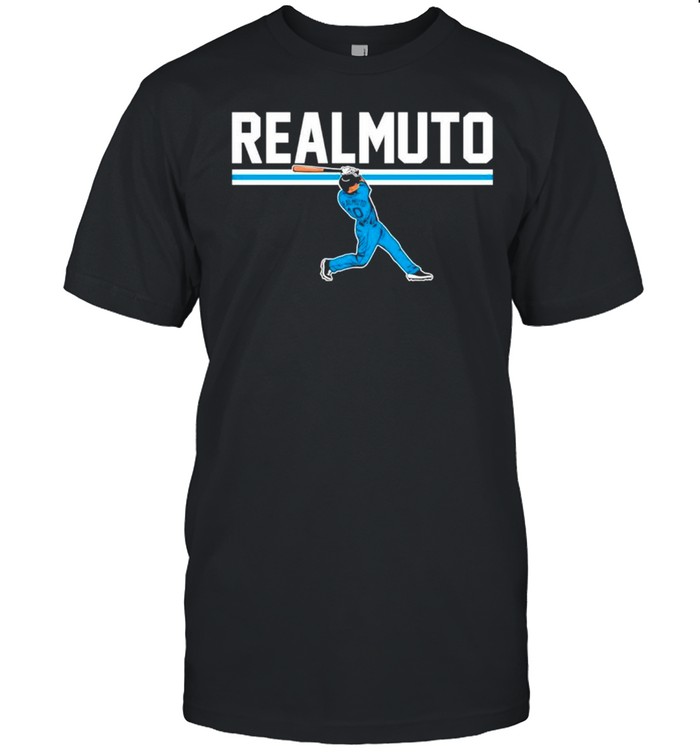 J T Realmuto Slugger Swing Philadelphia Phillies baseball shirt