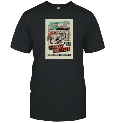 Charley Crockett In Kansas City, MO On July 31 2024 Tour Poster T- Classic Men's T-shirt