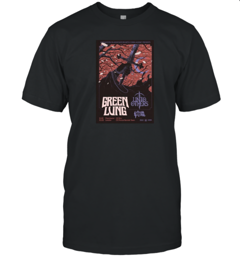 Green Lung X Satan'S Satyrs 21 22 2 2025 Tour Live At London UK Poster T- Classic Men's T-shirt