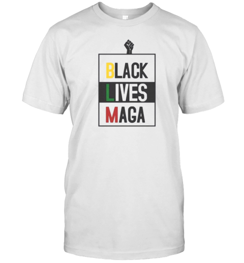 President Donald Trump Maga Blm Black Lives Maga T-Shirt