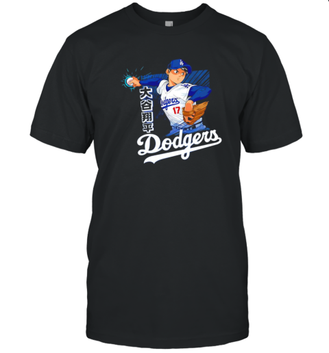 Shohei Ohtani Los Angeles Dodgers Cartoon T-Shirt