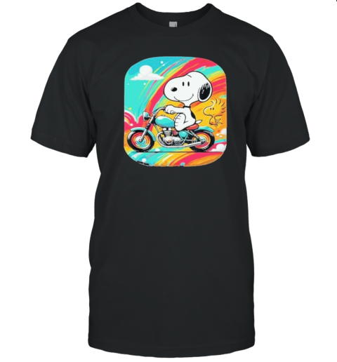 Snoopy Tribute Art Handraw Design Motorbike Bike Snoopy T- Classic Men's T-shirt