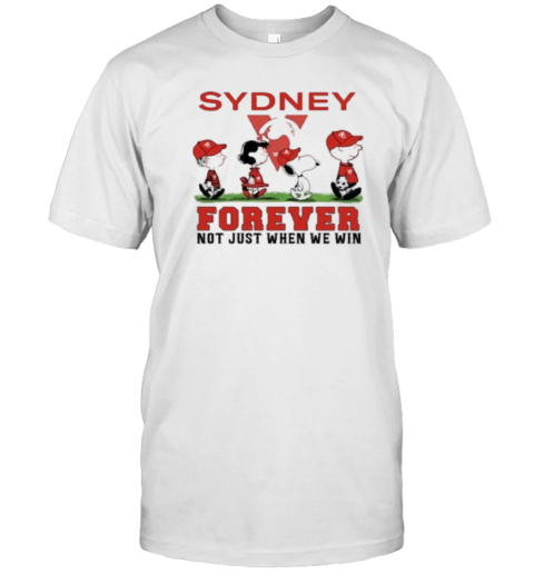 Sydney Snoopy Abbey Road Forever Not Just When We Win T-Shirt