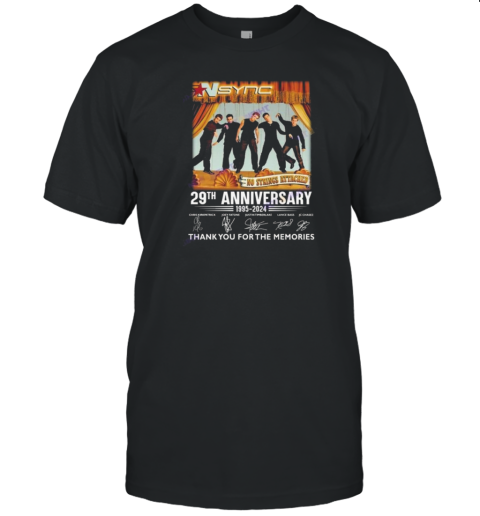 NSYNC No Strings Attached 29Th Anniversary Signatures Thank You For The Memories T- Classic Men's T-shirt