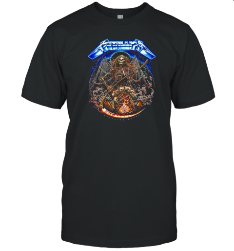 40Th Anniversary Ride The Lightning Metallica Creeping Death By Miles Tsang T-Shirt