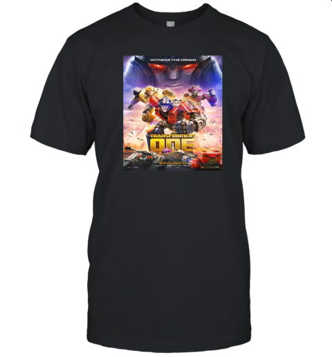 All For One And One Will Fall New Transformers One Movie Poster Only In Theatres September 20 2024 Witness The Origin T- Classic Men's T-shirt