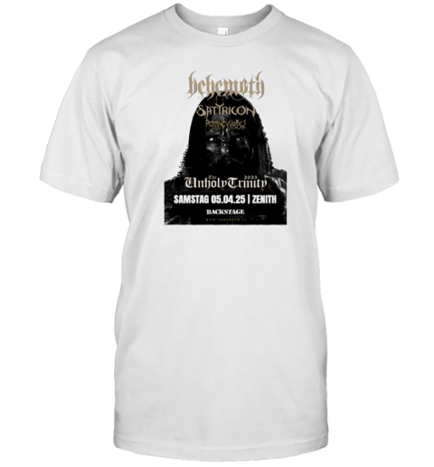 Behemoth Tour Europe 2025 The Unholy Trinity T-Shirt