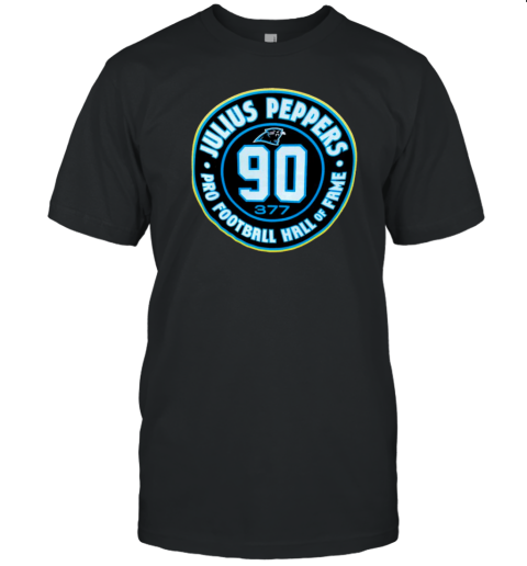 Carolina Panthers Julius Peppers Pro Football Hall Of Fame T-Shirt