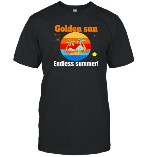 Golden Sun Endless Summer Beach And Palm T-Shirt