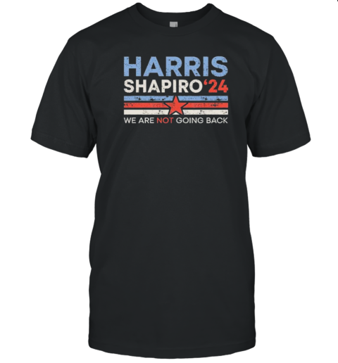 Harris Shapiro 2024 Retro Star Stripes Kamala Harris 2024 Vice President Election T-Shirt