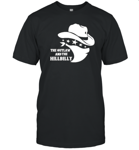 The Outlaw And The Hillbilly Cowboy Hat T- Classic Men's T-shirt