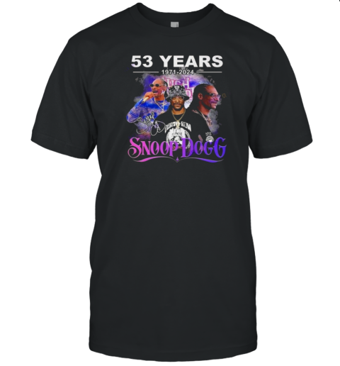 53 Years 1971 2024 Snoop Dogg Signature Signature T- Classic Men's T-shirt