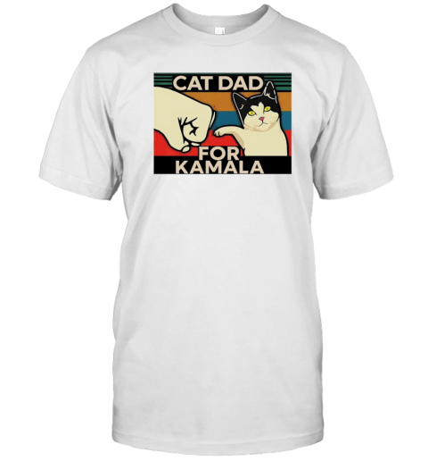 Cat Dad For Kamala Vintage T- Classic Men's T-shirt