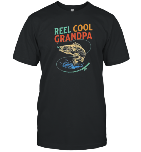 Reel Cool Grandpa Fly Fishing Walleye Fishing Pole T- Classic Men's T-shirt