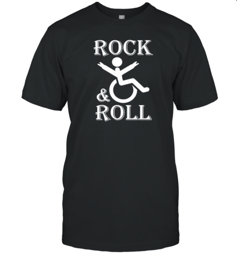 Rock And Roll Wheelchair Pun T- Classic Men's T-shirt