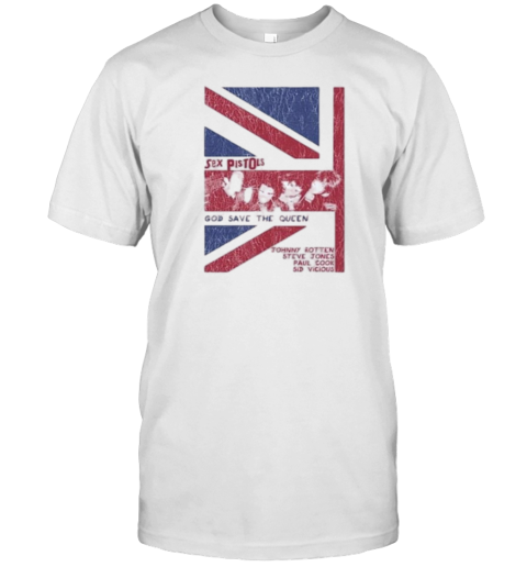 Sex Pistols God Save The Queen Johnny Rotten Steve Jones Paul Cook Sid Vicious T-Shirt