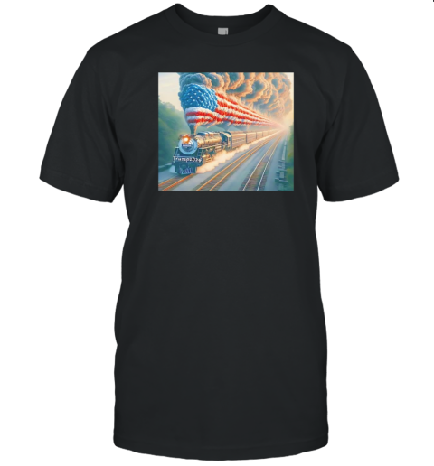 Trump 2024 The American Flag Train T-Shirt