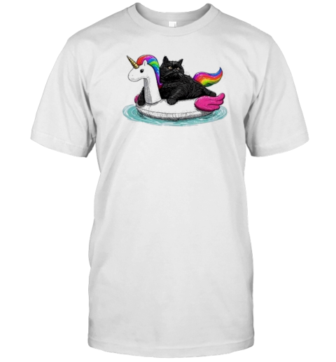 Chonky Cat Rainbow Unicorn Floatie T-Shirt