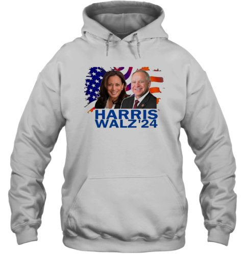 Harris Walz 2024 Democrat Rally T- Unisex Hoodie