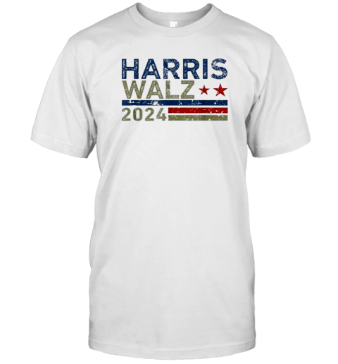 Harris Walz Waltz 2024 Retro Vintage Distressed Design T-Shirt