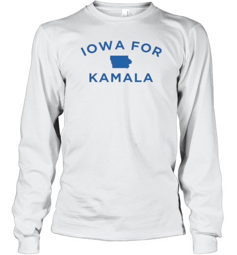 Iowa For Kamala Vote American President Election Kamala Harris 2024 T- Long Sleeved T-shirt