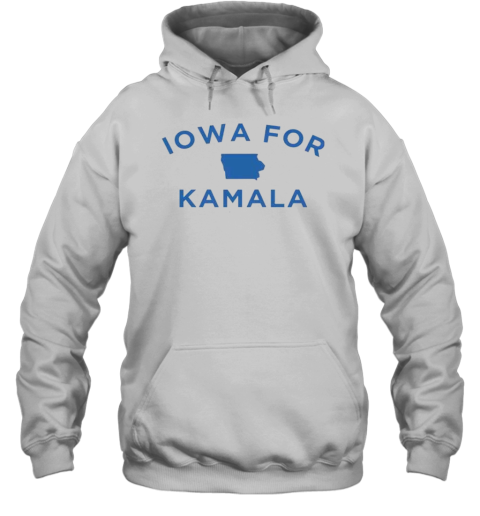 Iowa For Kamala Vote American President Election Kamala Harris 2024 T- Unisex Hoodie