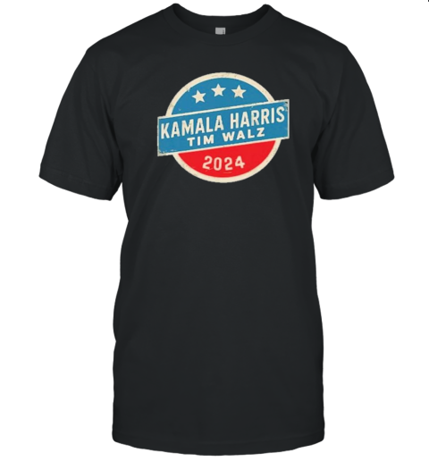 Kamala Harris Tim Walz 2024 For President Election Campaign Logo T-Shirt