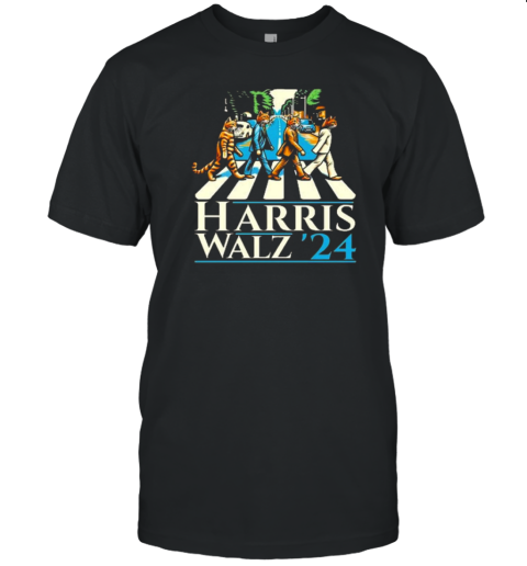 Kamala Harris Walz 2024 Abbey Road Harris Walz Democratic VP President T-Shirt
