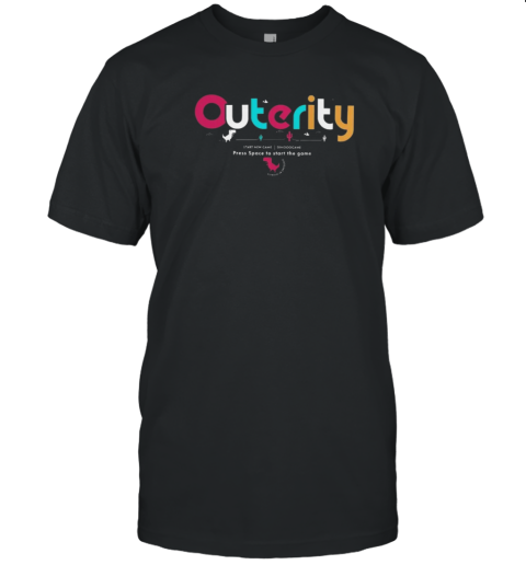 Outerity Start New Game Dino Game Press Space Start The Game T-Shirt