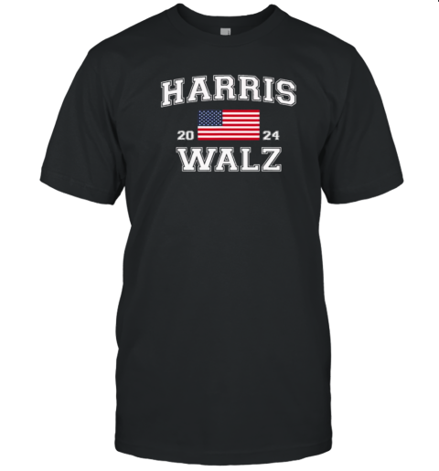 President Harris Walz 2024 American Flag Shirt T-Shirt