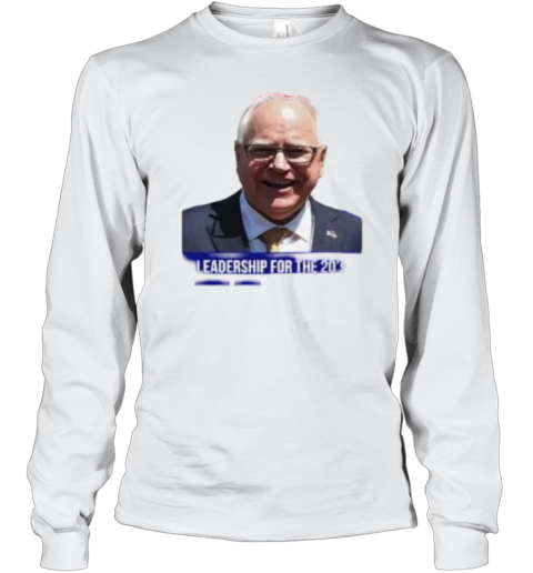 Tim Walz For Vice President Leadership For The 20's T- Long Sleeved T-shirt