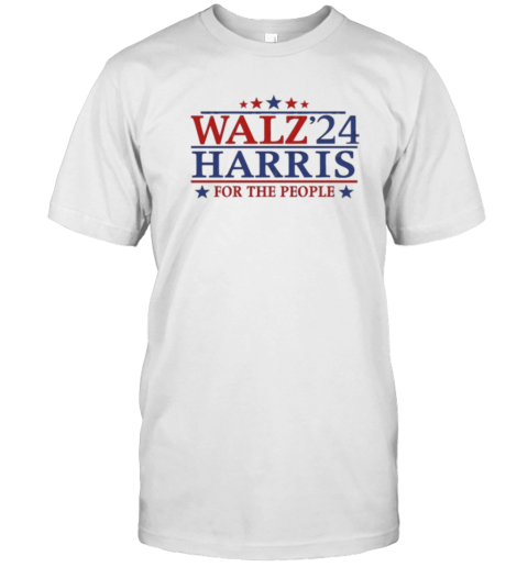 Walz Harris 2024 Presidential Campaign Democrat for the People T-Shirt