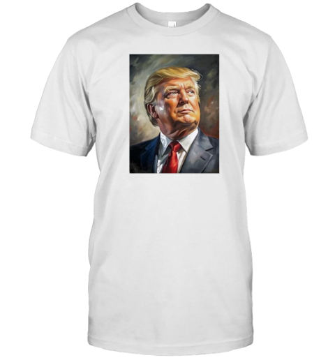 Presidential Election 2024 Donald Trump Portrait Oil Painting T- Classic Men's T-shirt