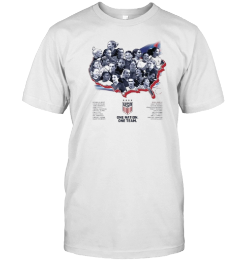 USWNT 2024 Road To Paris – One Nation One Team T-Shirt