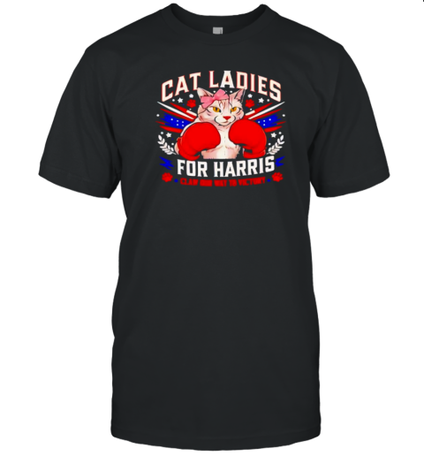 Cat Ladies For Harris Claw Our Way To Victory T- Classic Men's T-shirt