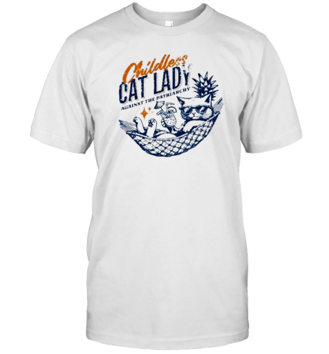 Childless Cat Lady Against The Patriarchy Kamala Harris 2024 T- Classic Men's T-shirt