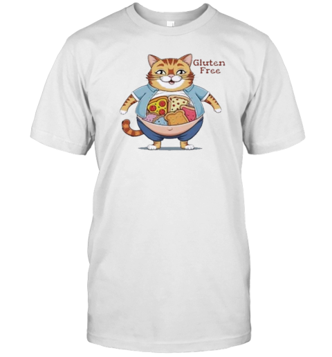 Gluten Free Funny Cat Sarcastic T-Shirt