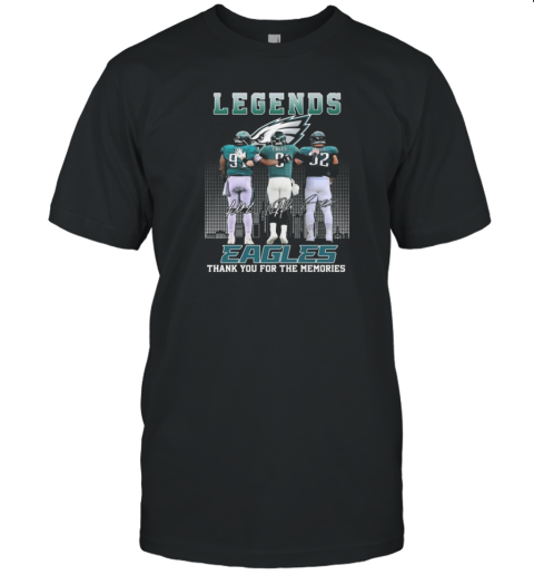 Philadelphia Eagles The Legends Of Football Thank You 2024 Signatures T- Classic Men's T-shirt