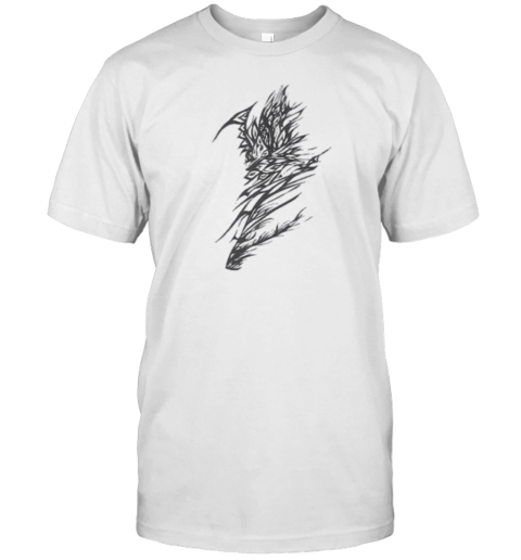 Vines Unique Black White Abstract Tattoo Art T-Shirt