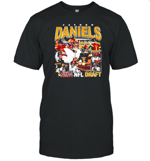 Vintage Jayden Daniels 2024 Nfl Draft T-Shirt