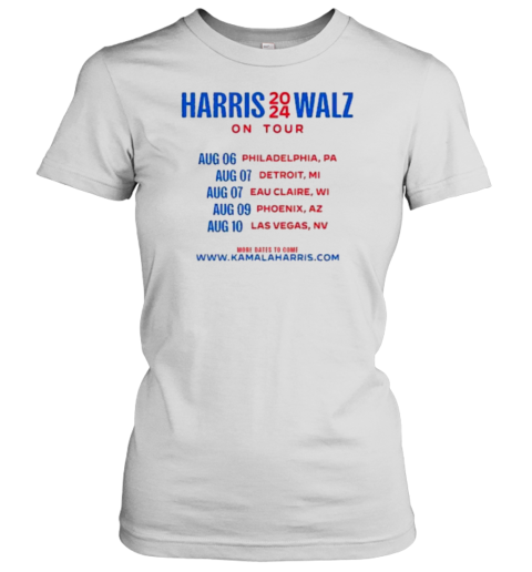 Harris Walz 2024 On Tour T- Classic Women's T-shirt