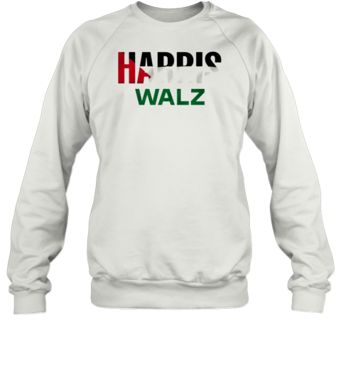 Kamala Harris Tim Walz Palestine Flag 2024 T- Unisex Sweatshirt