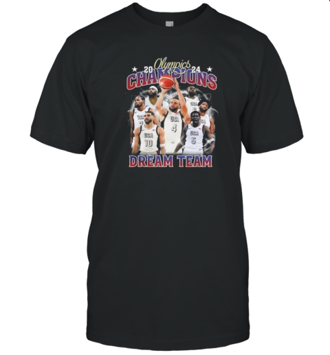 Olympic Champions 2024 Men'S Basketball Team USA T-Shirt