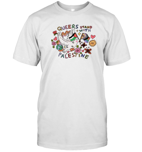 Queer Stand With Palestine T- Classic Men's T-shirt