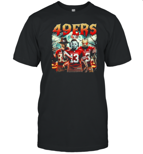 San Francisco 49Ers Halloween Horror Characters T-Shirt