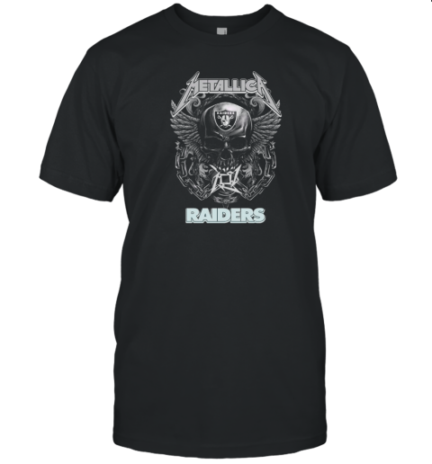 Skull Metallica Las Vegas Raiders World Tour 2024 T-Shirt