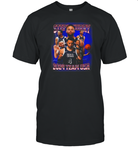 Steph Curry Team USA Olympic 2024 Basketball T-Shirt