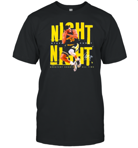 Stephen Curry Night Night Posters Signatures T-Shirt