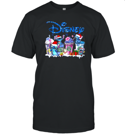 Stitch And Lilo Disney With Starbucks Love T-Shirt