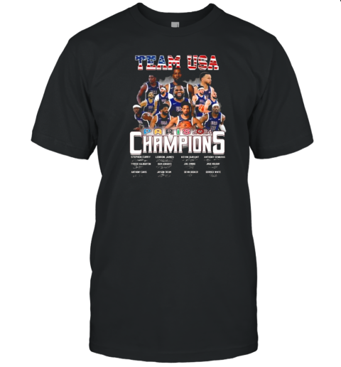 Team USA Paris 2024 Champions Signatures T-Shirt